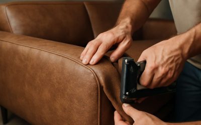Revamp Your Living Room Style with Expert Reupholster Bonded Leather Couch Services