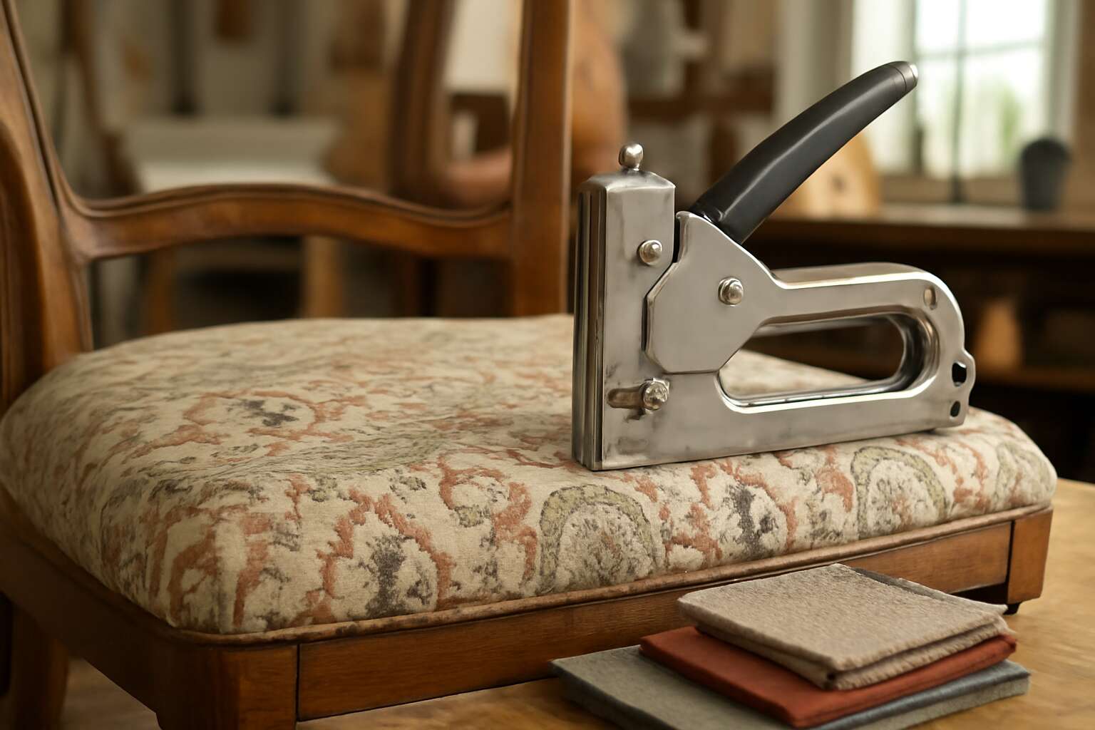 DIY Mastery: How to reupholster chair with staple gun for a stunning ...