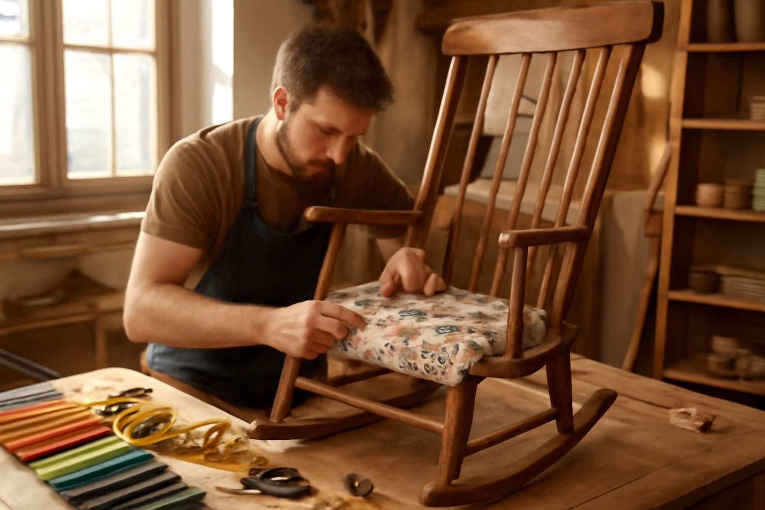How to reupholster rocking chair: easy steps to revive your beloved ...