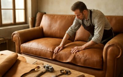 DIY Guide: reupholster couch with leather for a showroom-worthy sofa