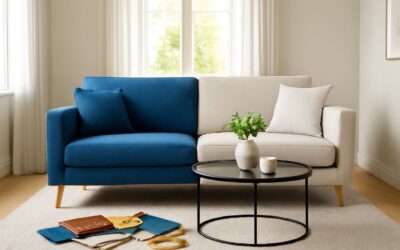 Upgrade or Save: reupholster or buy new sofa for your living room.