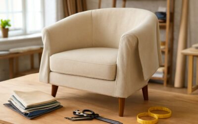 Revamp your space: reupholster tub chair for a chic, budget-friendly makeover