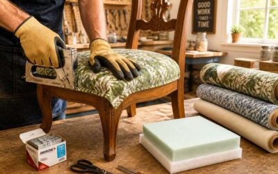 Learn to reupholster a chair in one weekend.